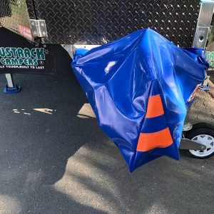 Austrack Camper Drawbar Cover – Heavy Duty 600GSM PVC Blue / Orange Limited Edition